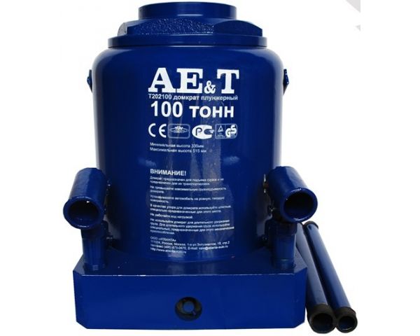 T202100 Домкрат бутылочный 100т AE&T
